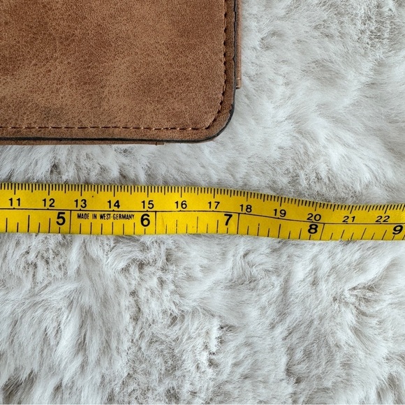 Joy Susan Brown Vegan Faux Leather Snap Wallet Wristlet Card Holder Tassel - Picture 11 of 12